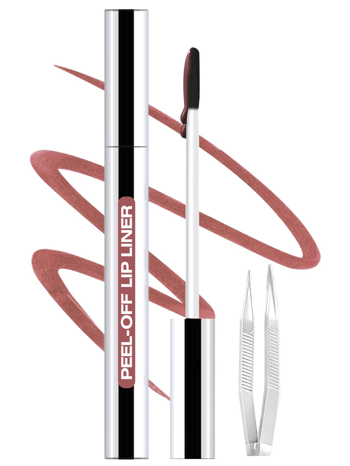 QCMME stylo Lèvres Peel Off en cours d'application pour un contour net et précis.