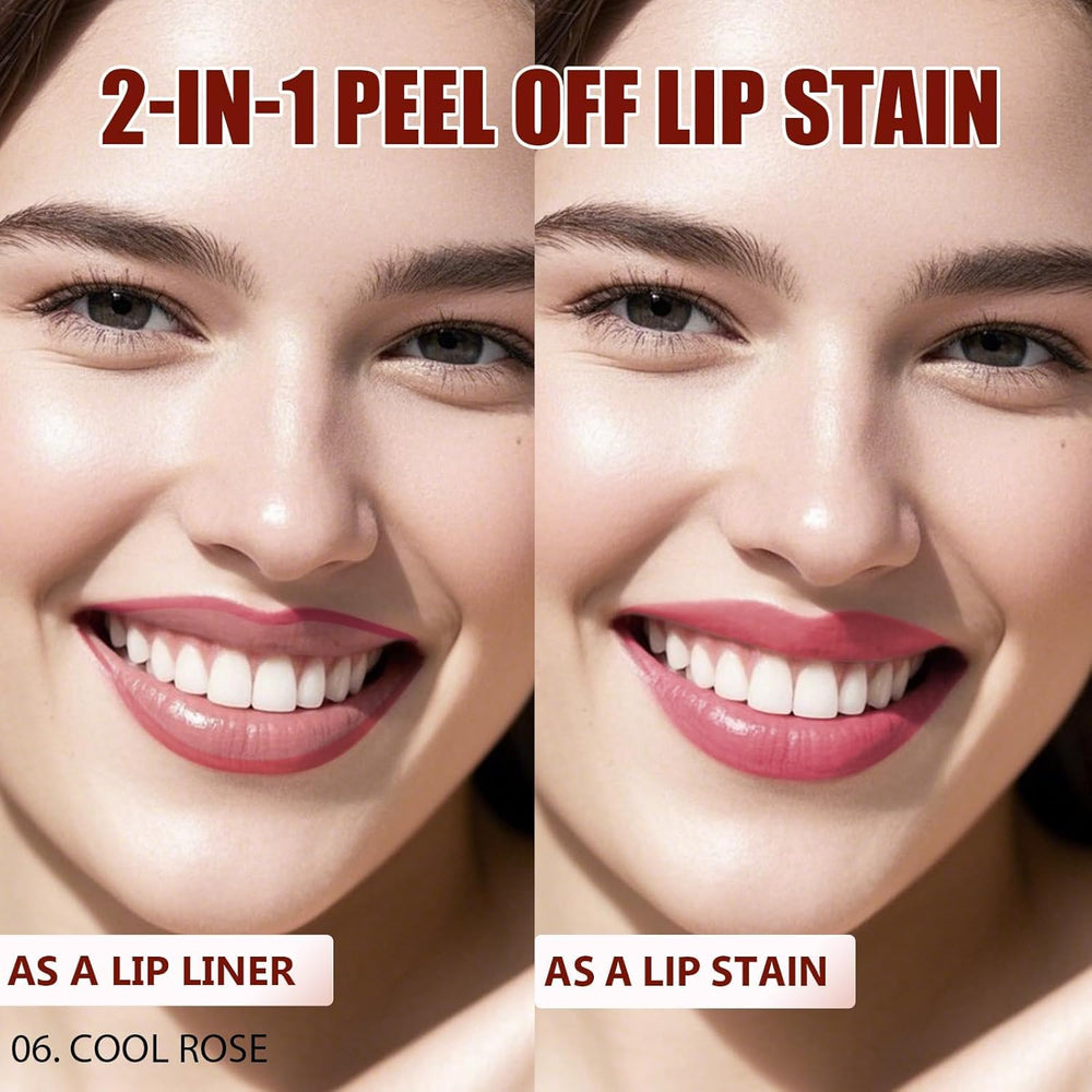 QCMME Crayon Contour Lèvres Teinte avec pince à épiler pour retouche précise.