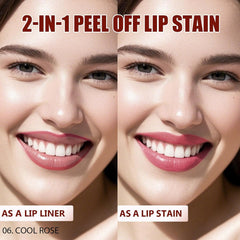 QCMME Crayon Contour Lèvres Teinte avec pince à épiler pour retouche précise.