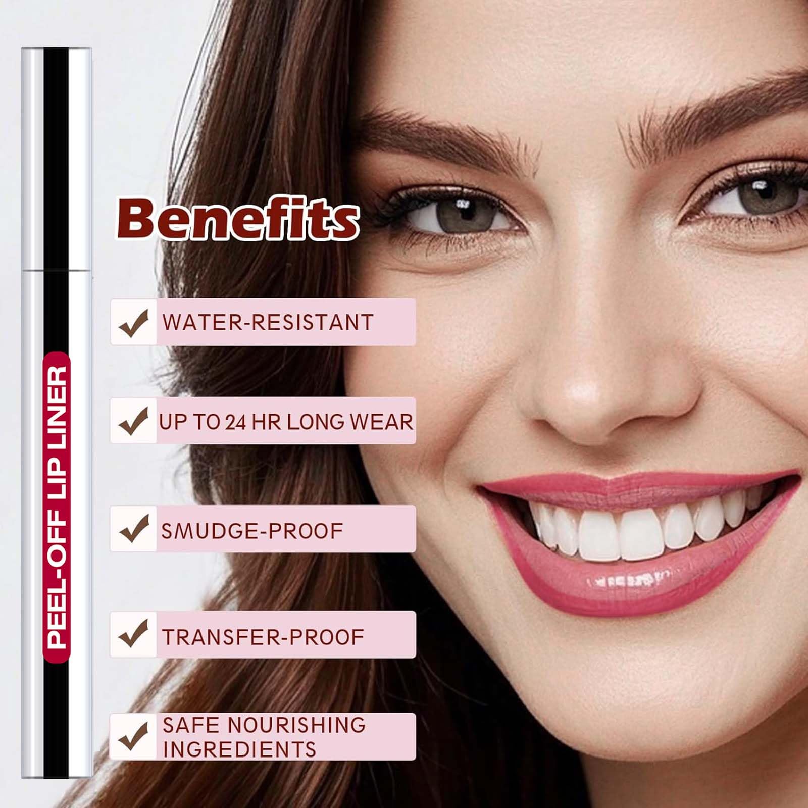 QCMME Crayon Contour Lèvres Teinte Cool Rose, couleur riche et éclatante.