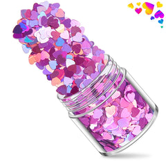 QDTK autocollants decor coeurs rouges pour ongles, resultat net et rapide.