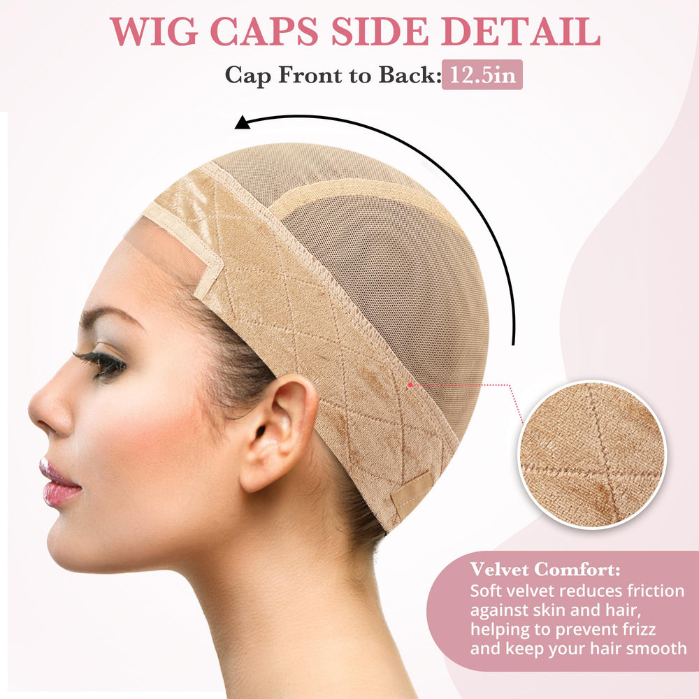 Bonnet Qeedy frontale anti-glisse pour stabiliser la perruque