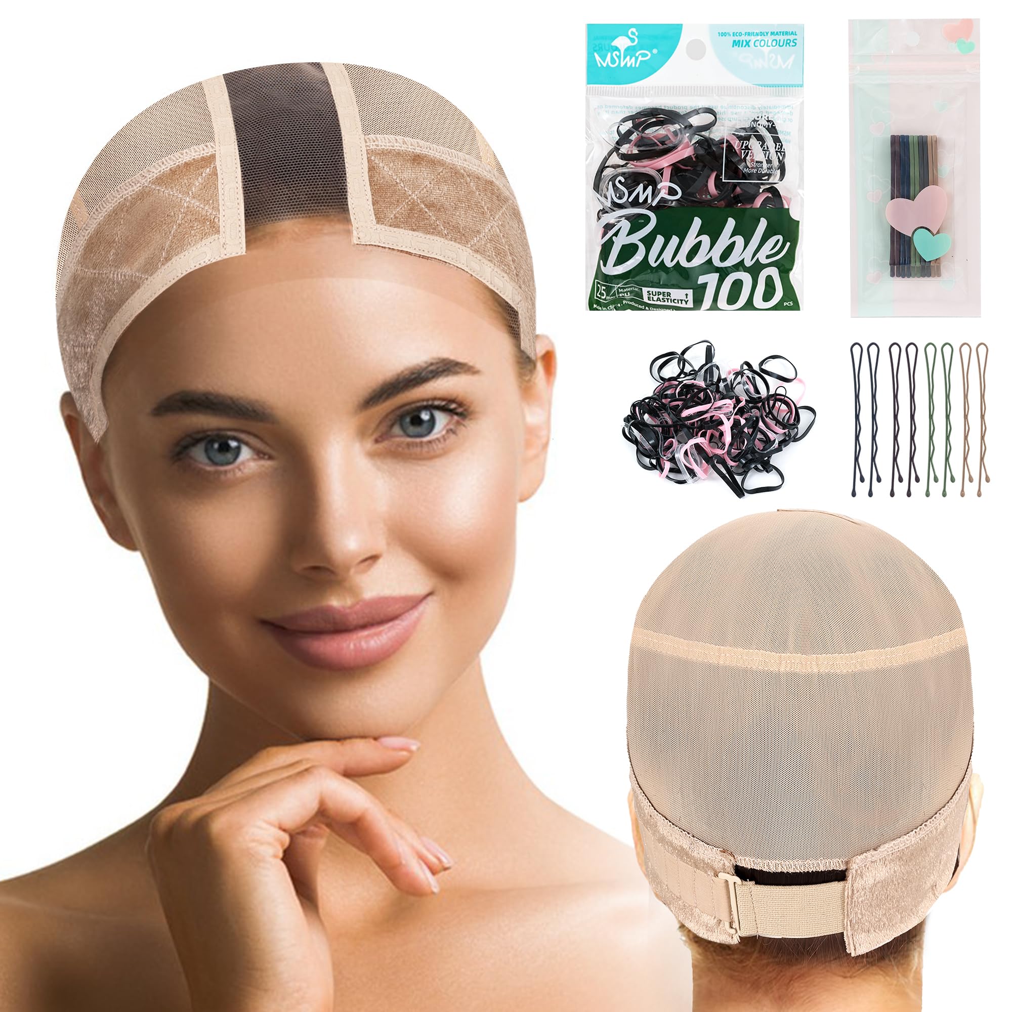 Bonnet Qeedy en nylon avec elastique pour un maintien discret et confortable