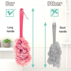 Qewro éponge-douche bulle-riche pour mousse généreuse