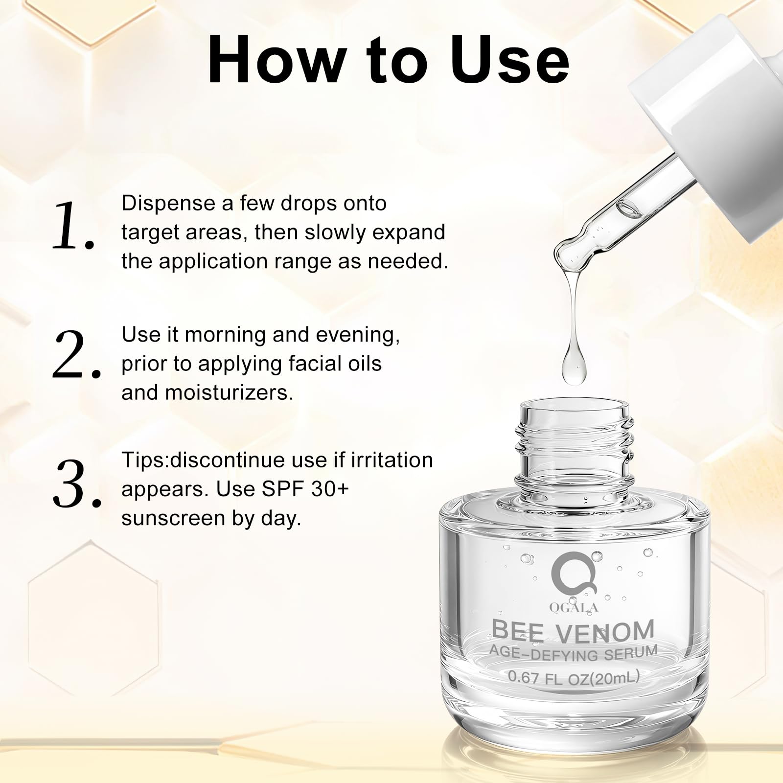 Formule sans parfum de Qgala adaptée aux peaux sensibles.