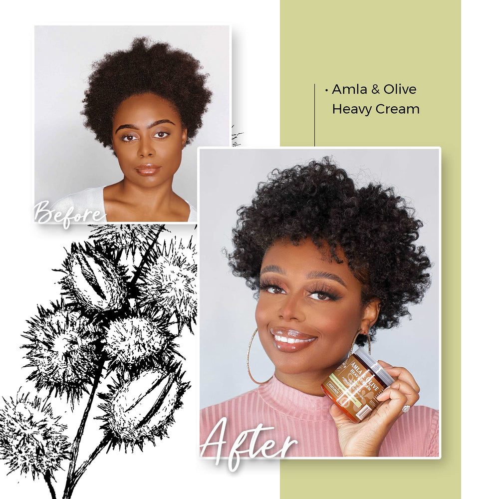 Texture dense et nourrissante pour cheveux secs et pointes fragiles.