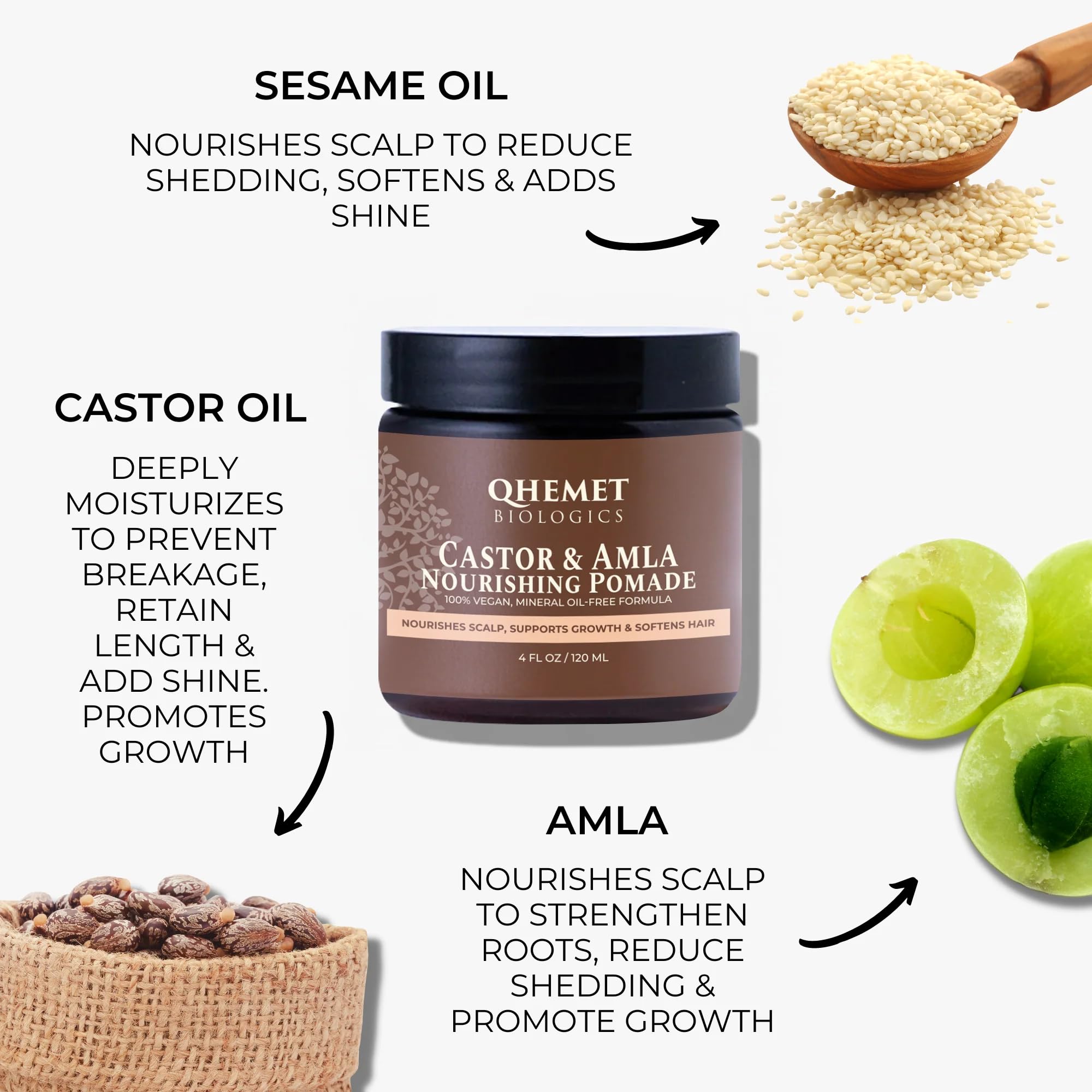 Smoothing ends and edges with Qhemet Biologics pomade for reduced frizz.