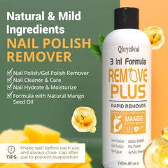 Qhryzoval – vernis-acrylique: retrait efficace sans abîmer l’ongle.