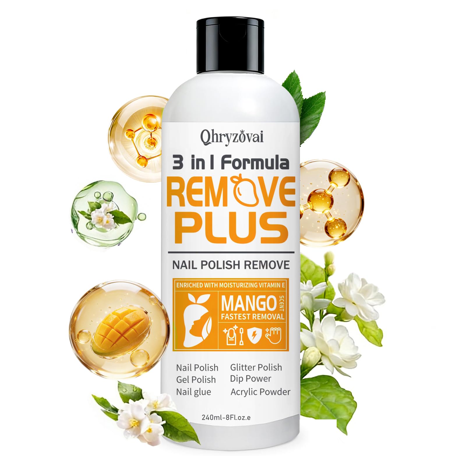 Dissolvant Qhryzoval – vernis-gel: dissolution rapide à domicile.