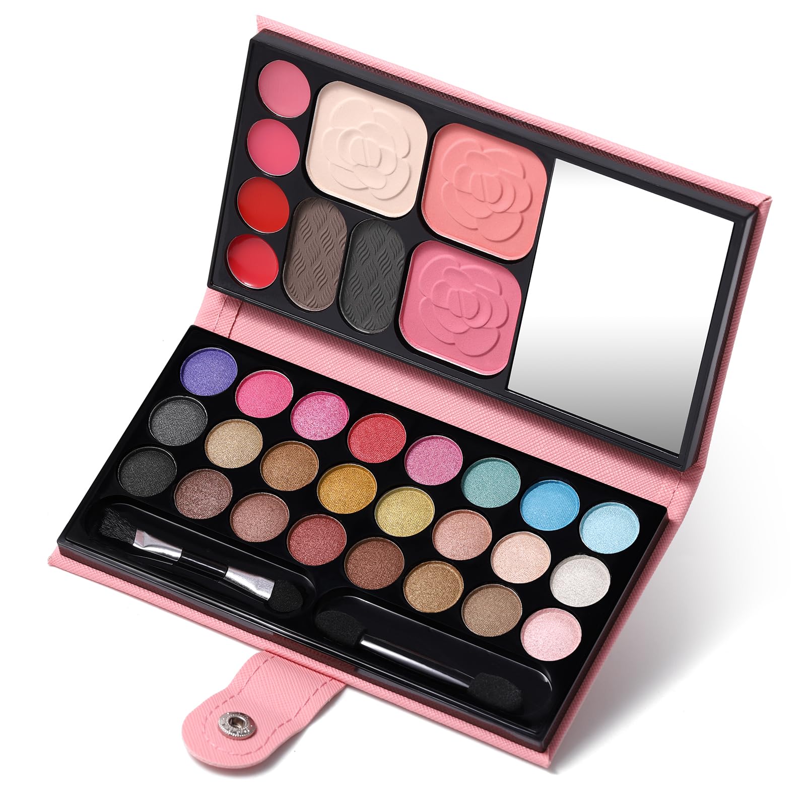 QiBest coffret tout-en-un avec 24 ombres pour créer des regards variés.