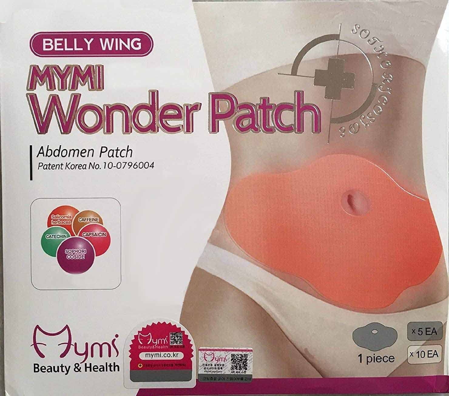 QIANSOTO Mymi Wonder pansement appliqué sur le ventre, action ciblée pour le contour.