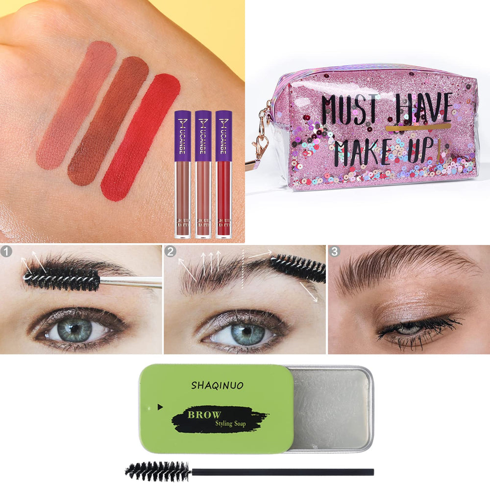 QiBest kit savon sourcils offrant volume et définition rapide