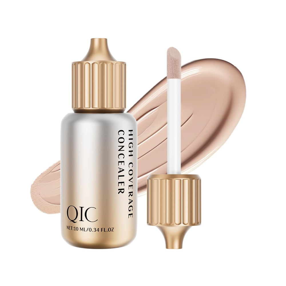 Concealer QIC sous-oeil hydratant: couvrance naturelle et hydratation durable.