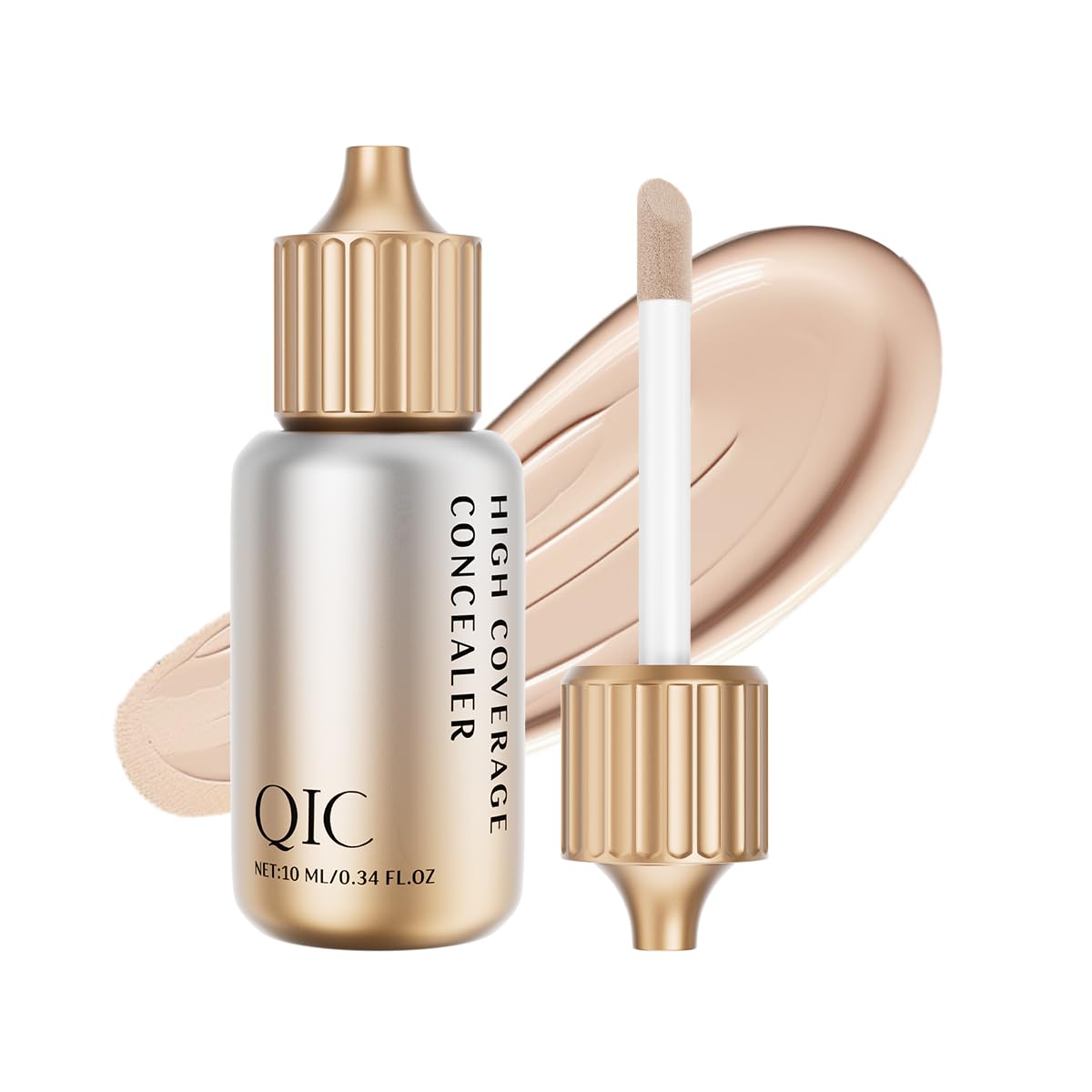 Correcteur hydratant QIC pour cernes avec fini naturel et couvrance durable.