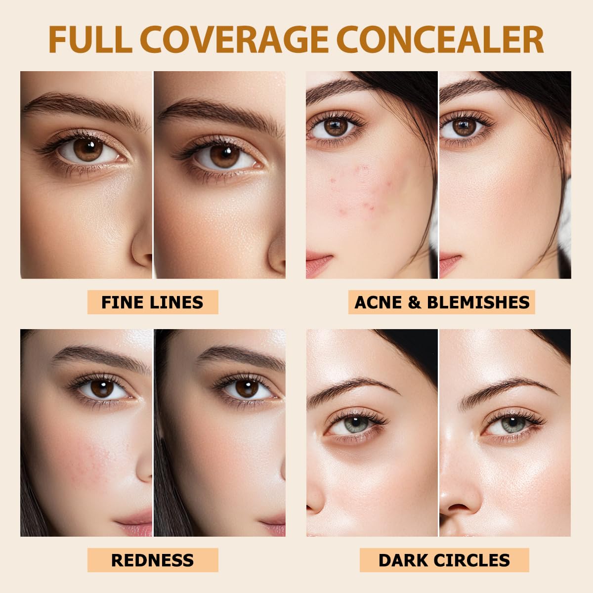 Correcteur hydratant QIC teinte Clair Rose, rafraîchissant et unifiant le regard.