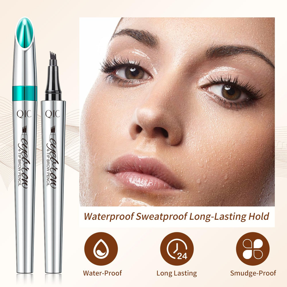 QIC crayon sourcils usage double traçant sourcils et regard net.