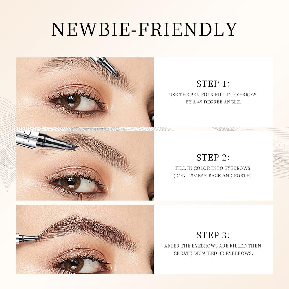 QIC sourcils imperméable à l'eau assure une tenue longue durée.