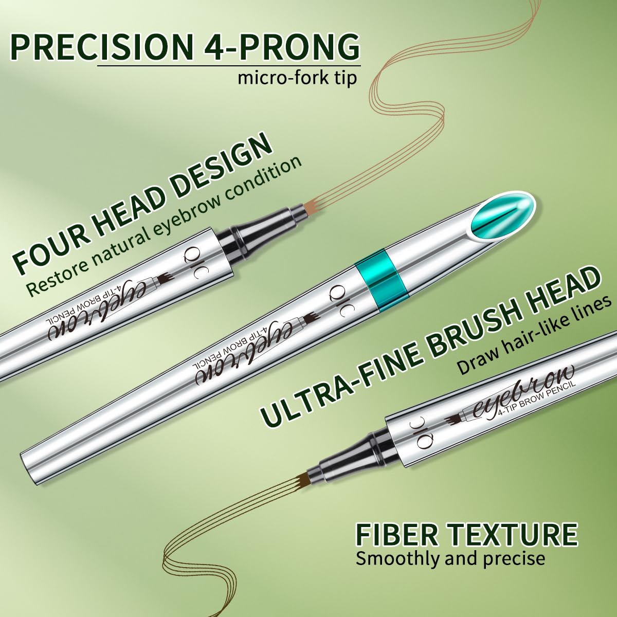 QIC Sourcils — traces fines dessinées pour un look naturel.