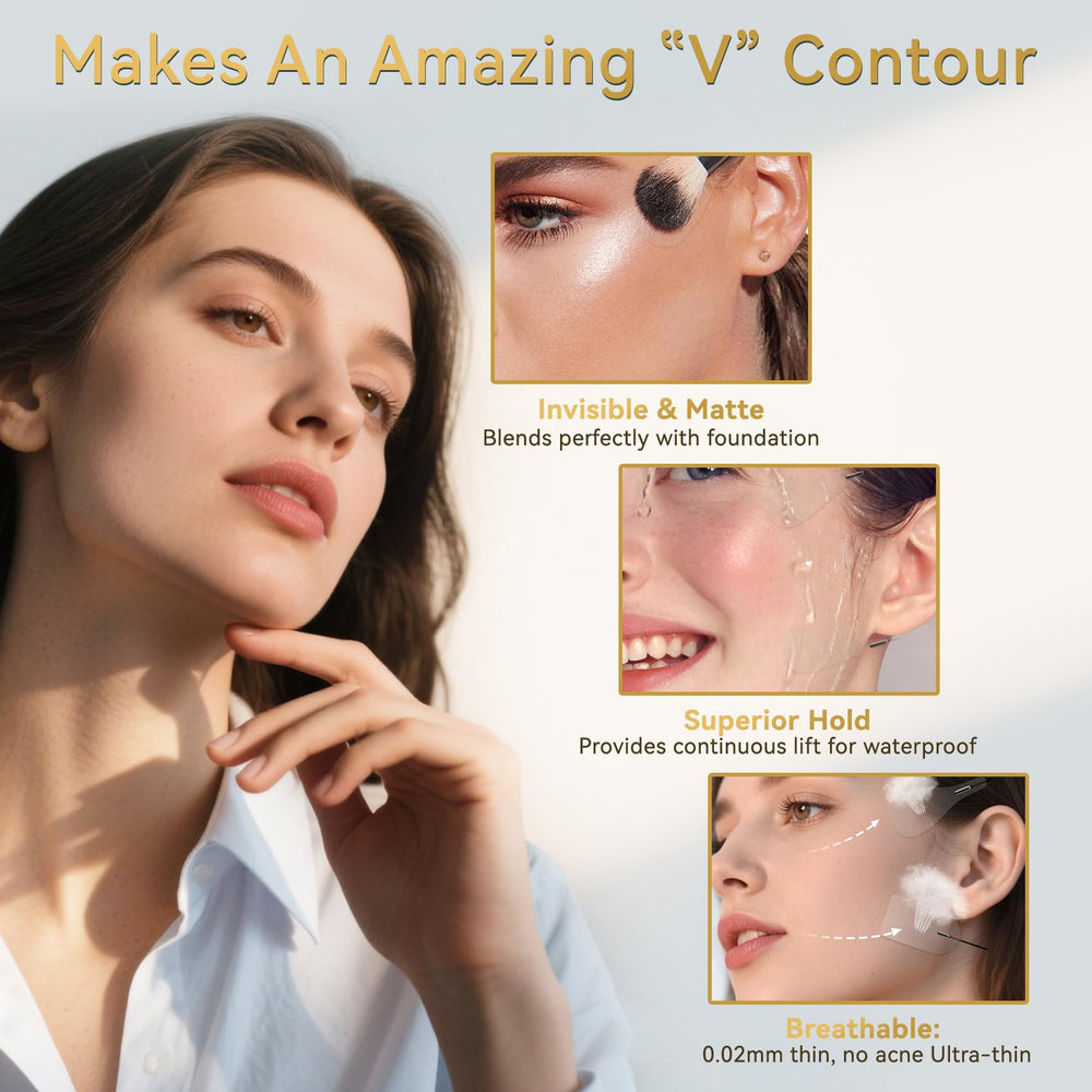 QiccJxyx ruban lifting visage transparent, résistance durable pour la journée