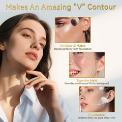 QiccJxyx ruban lifting visage transparent, résistance durable pour la journée