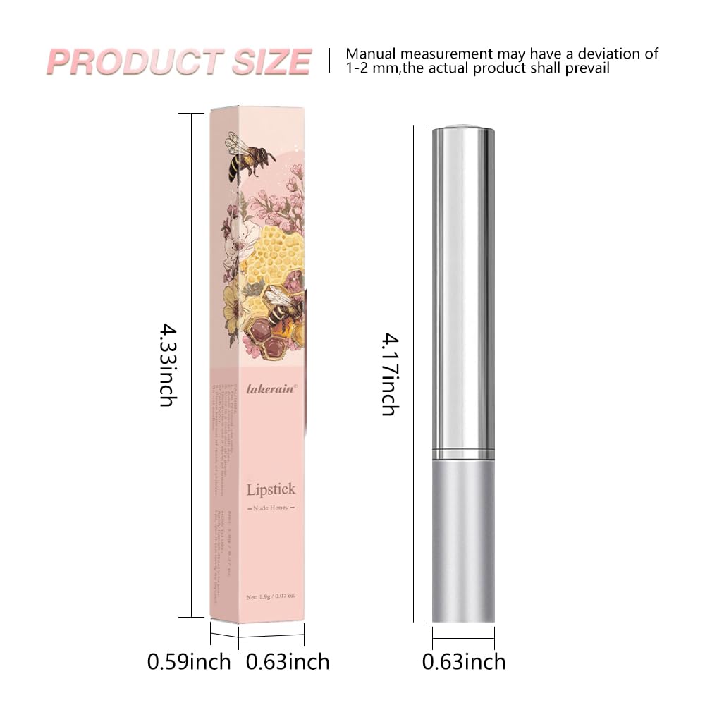 QIDSTERS Nude Honey Lipstick apporte un éclat naturel et discret.