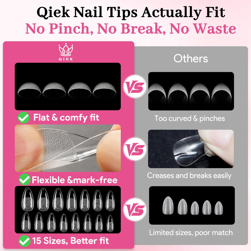 QIEK: bord fin renforcé offrant une transition naturelle et confortable.