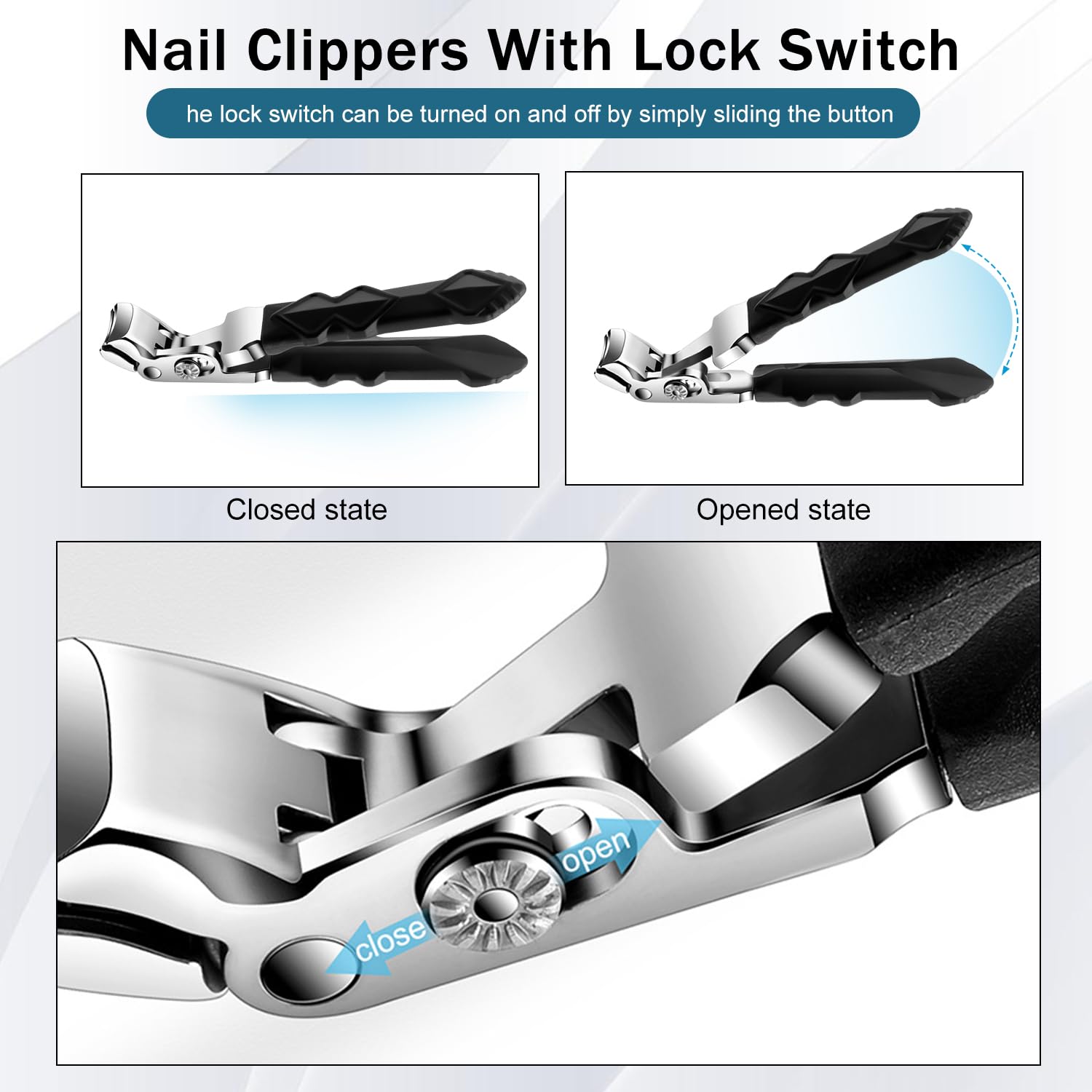 QiFind lames en acier inoxydable ultra-tranchantes pour ongles épais