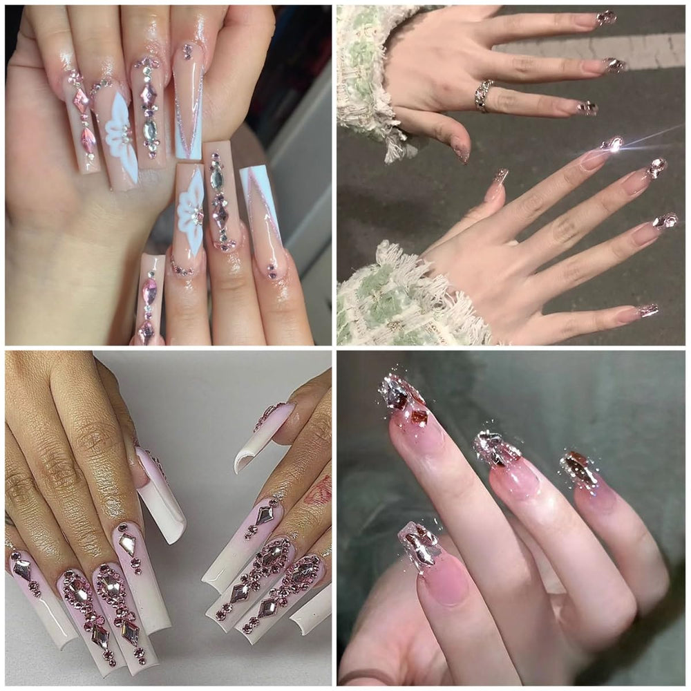 Qiipii 24 Styles – variétés de formes rose clair pour designs riches et texturés.