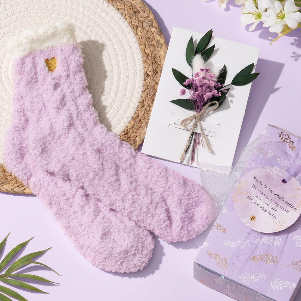Chaussettes douces Qinline, confort cocooning après le soin.