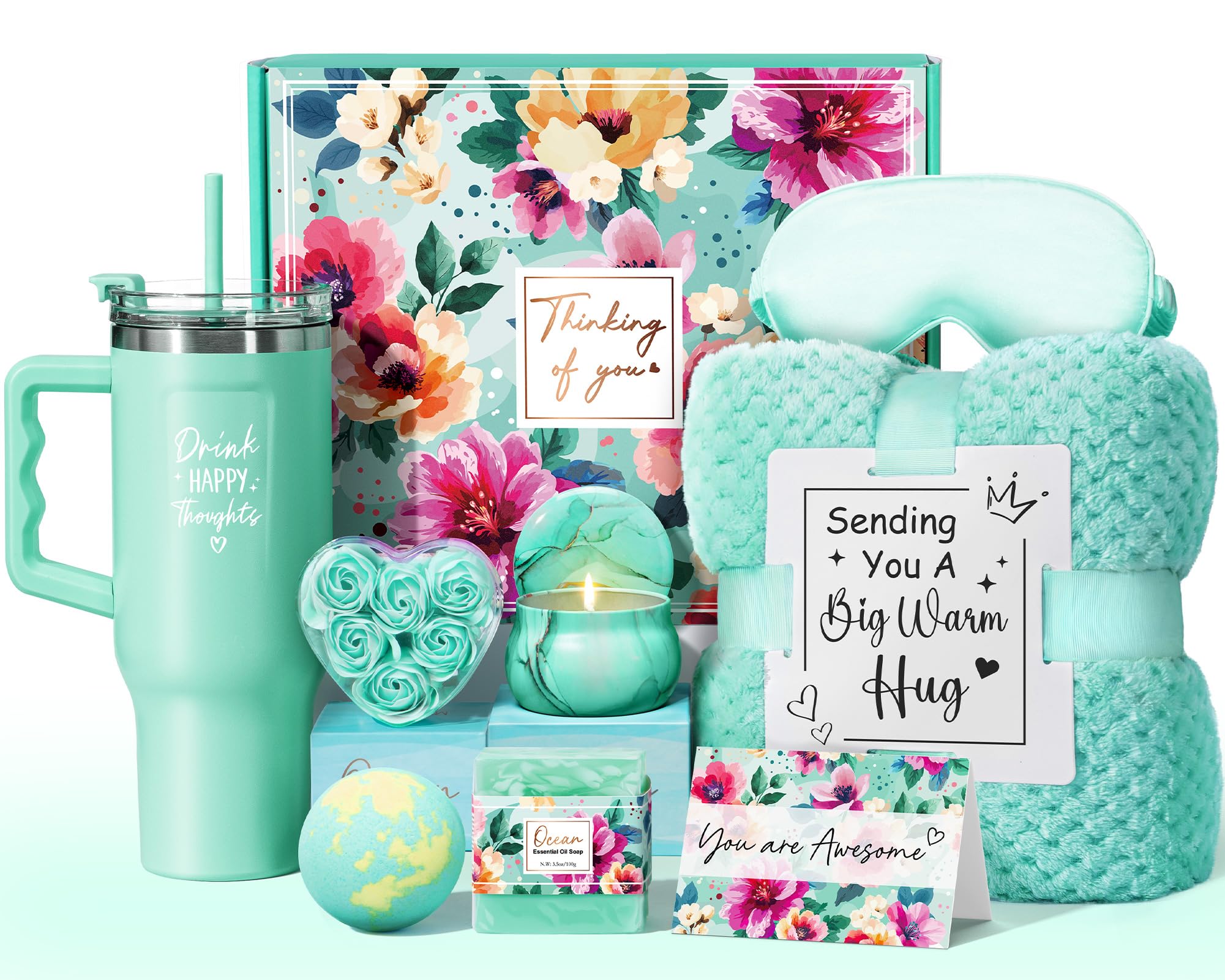 Coffret spa mer Qinline prêt à offrir pour anniversaire et bien-être.