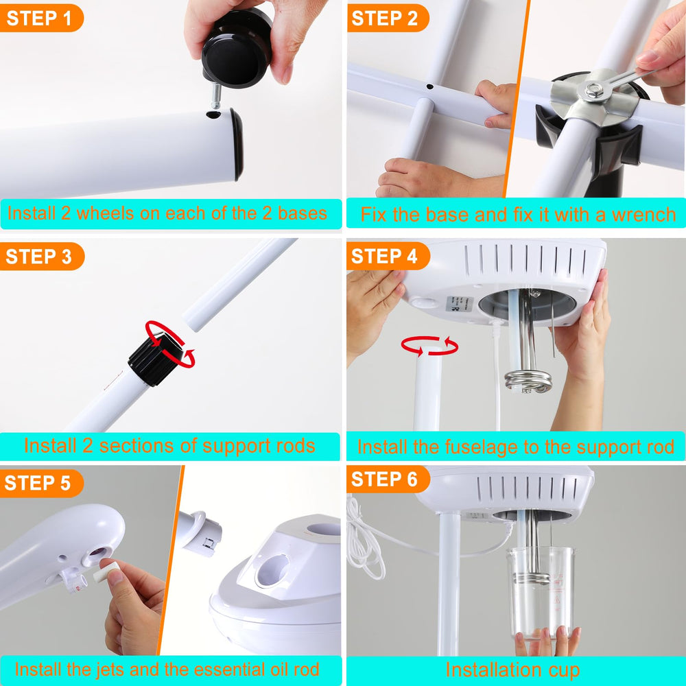 Base robuste et silencieuse avec roues fluides.