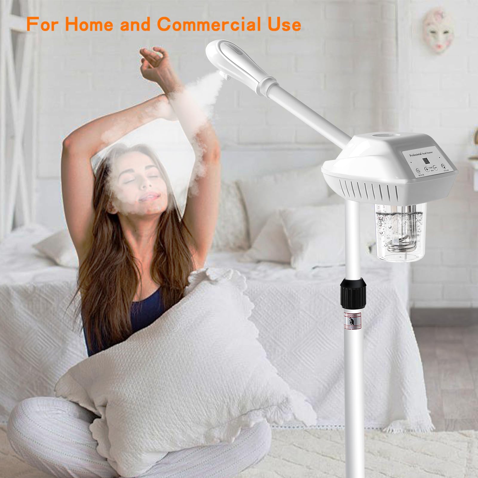 Utilisation pratique à domicile pour soins du visage avec ozone.