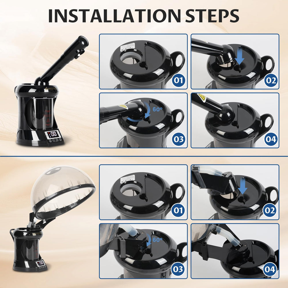 Utilisation à domicile ou en salon avec Qinrunkoi.