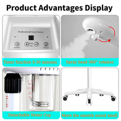 Réservoir amovible de 500 ml pour sessions prolongées.