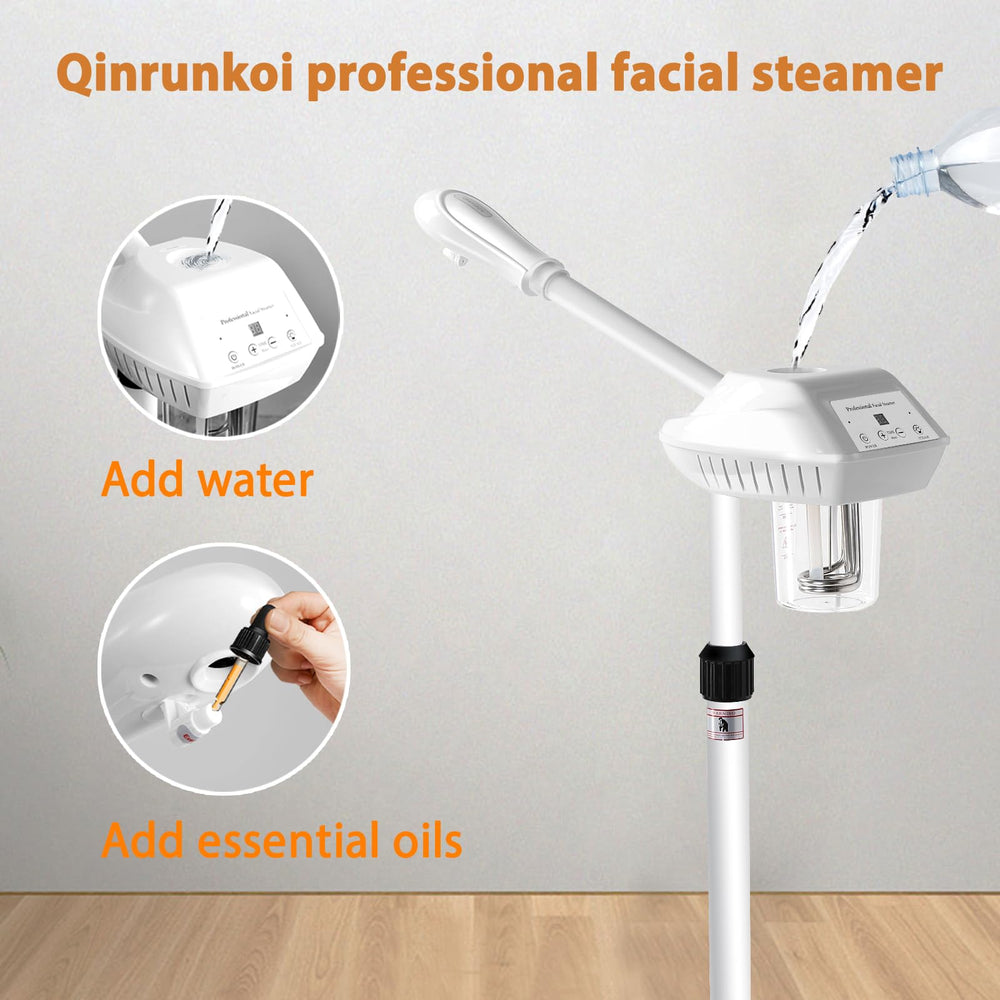 Vapeur visage Qinrunkoi hauteur ajustable pour s’adapter à votre espace.