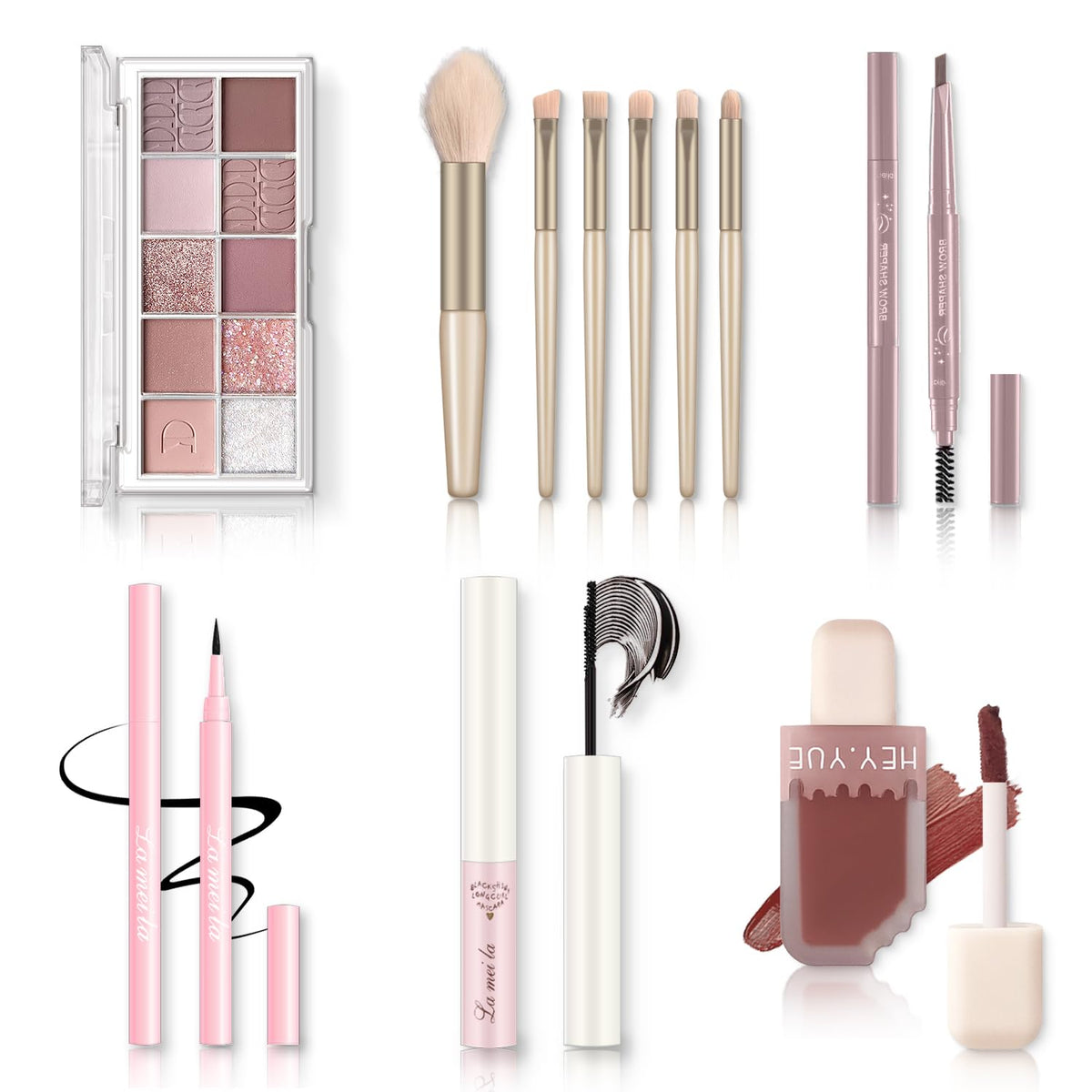 Kit QIONG: palette yeux 10 couleurs pour un regard naturel et modulable