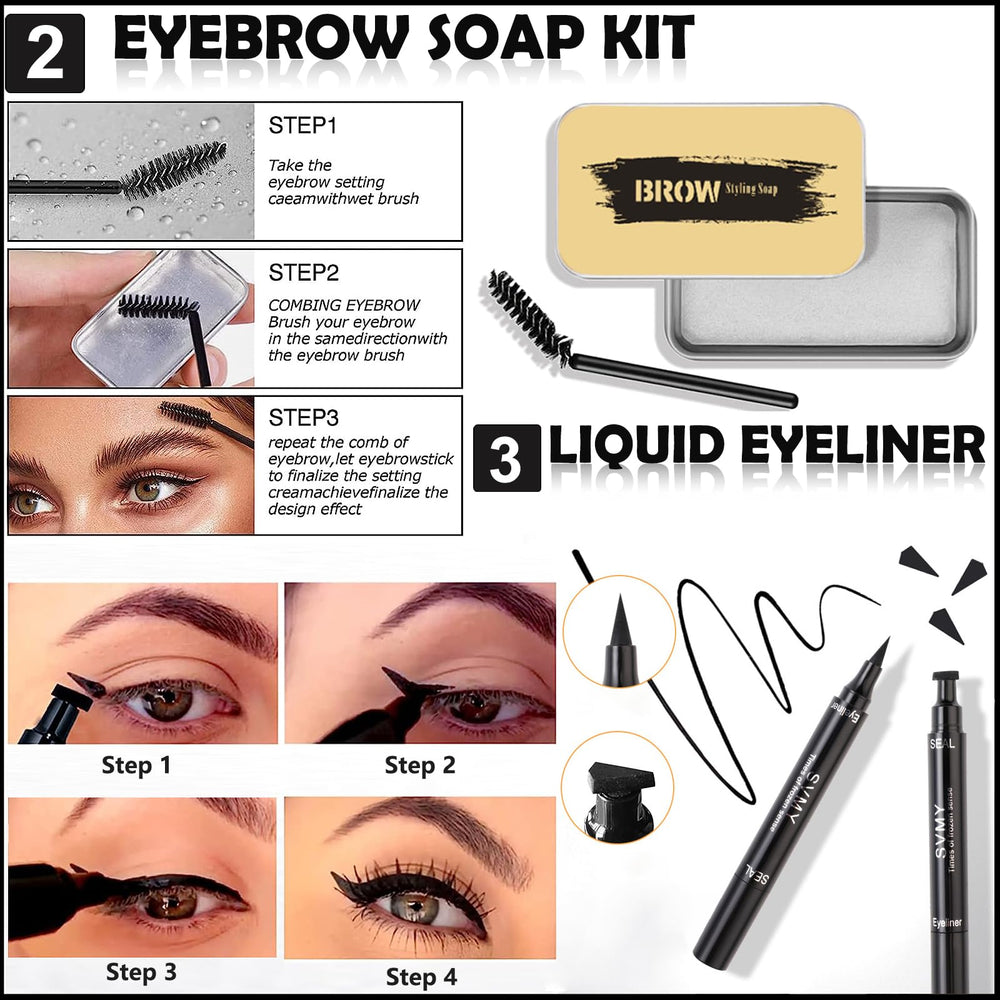 Eyeliner liquide imperméable QIONG pour un trait net et durable.