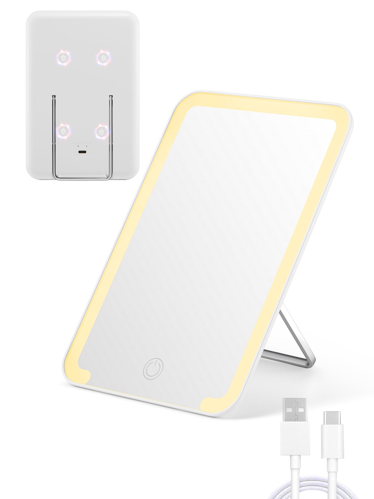 Miroir Qislee locker magnétique fixé sur casier pour retouches rapides.