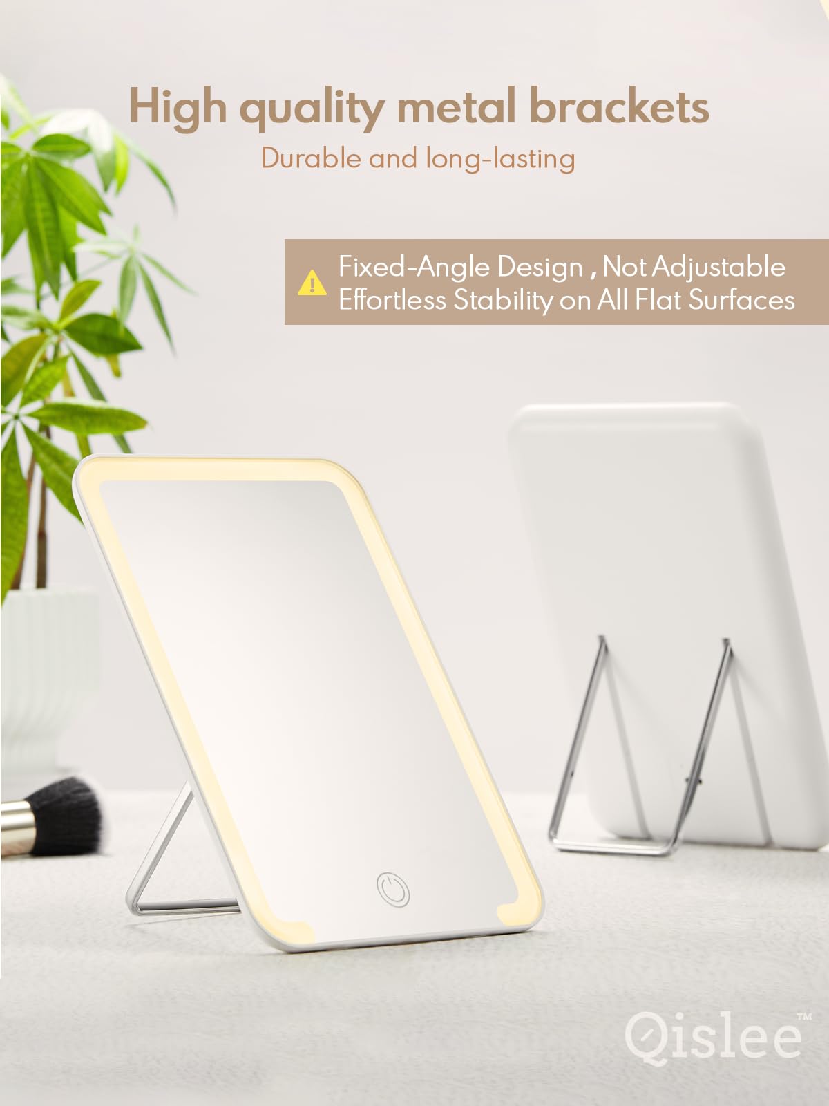 Support en fer solide et compact du miroir Qislee.