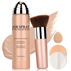 QIUFSSE Fond de Teint Spray: flacon pompe pour couvrance homogène.