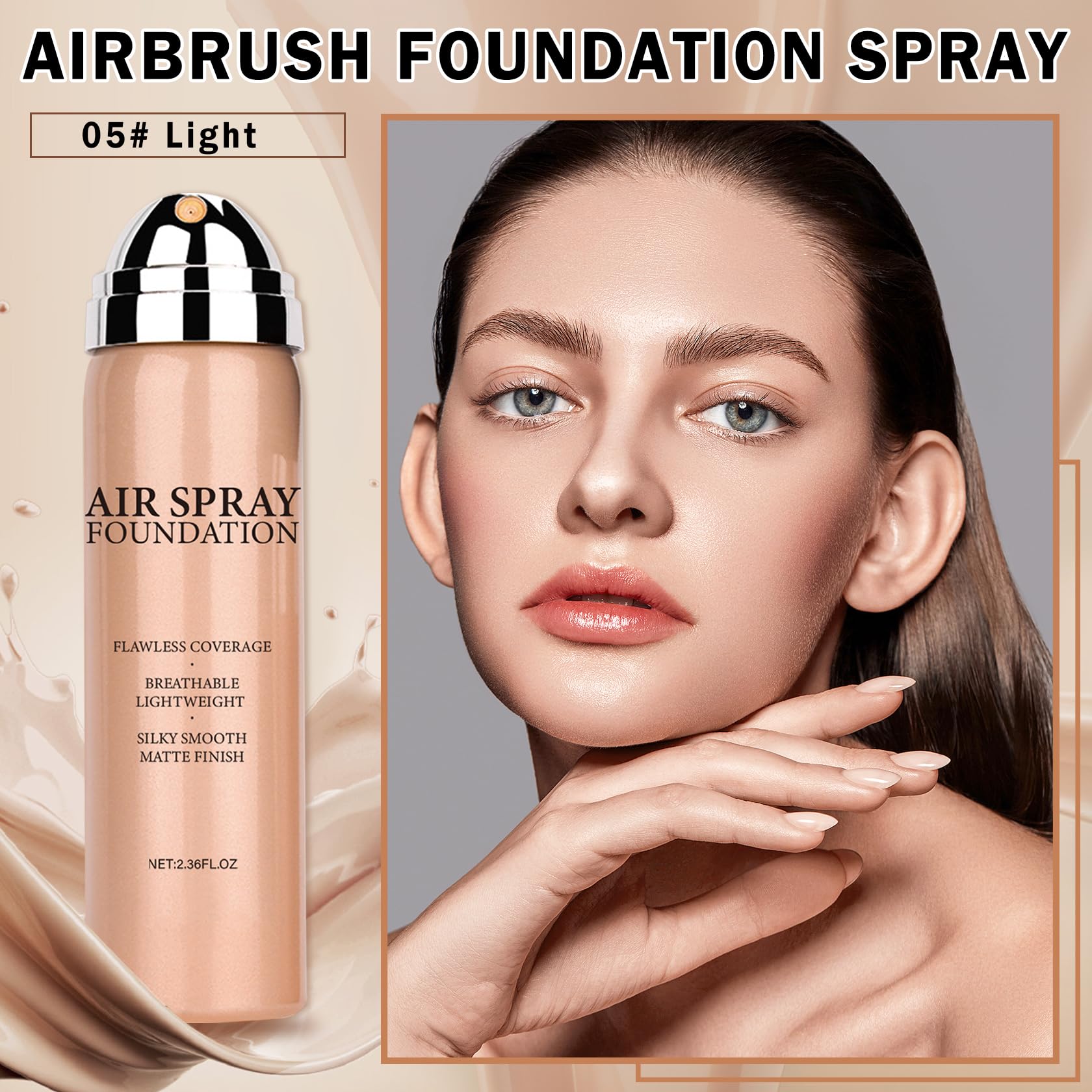 QIUFSSE Texture légère spray: application douce et confortable.