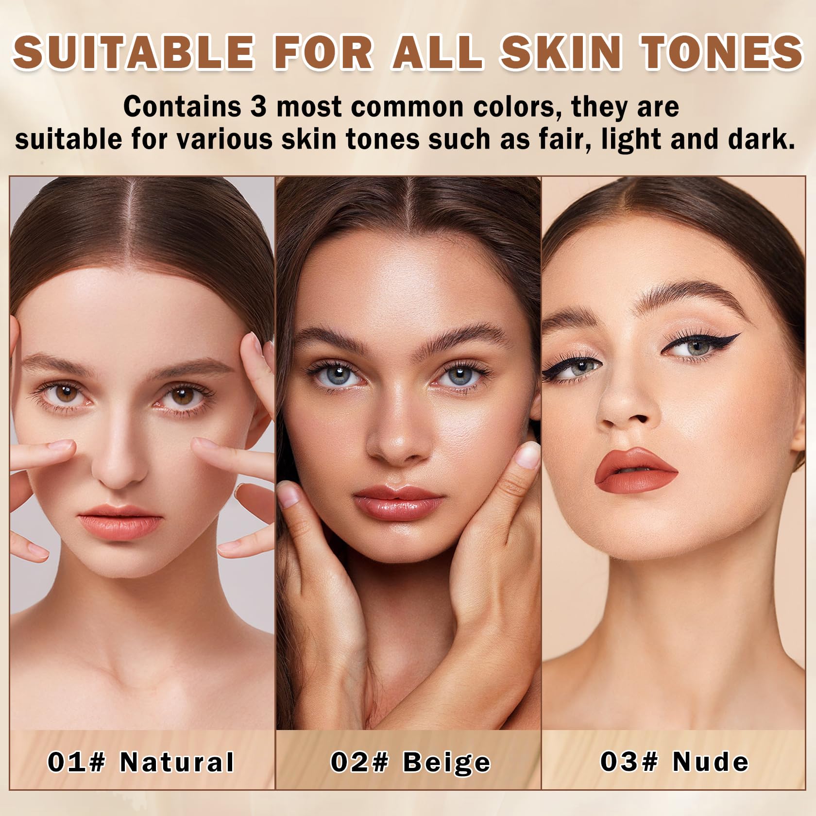 QIUFSSE airbrush foundation packaging appears gift-ready for makeup lovers.