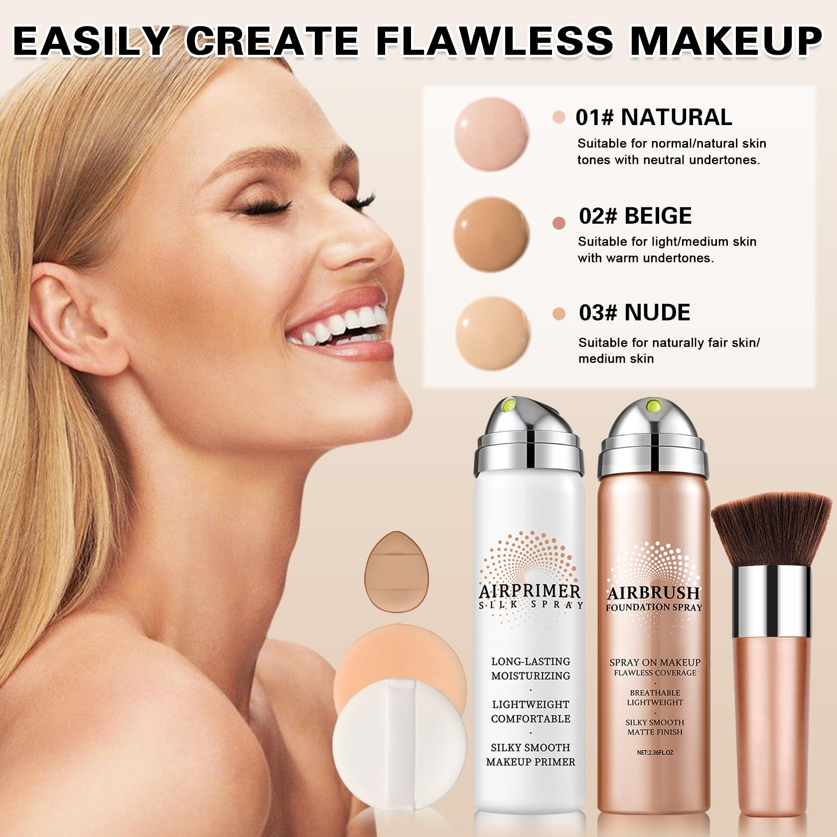 QIUFSSE emballage pratique: étui compact pour maquillage