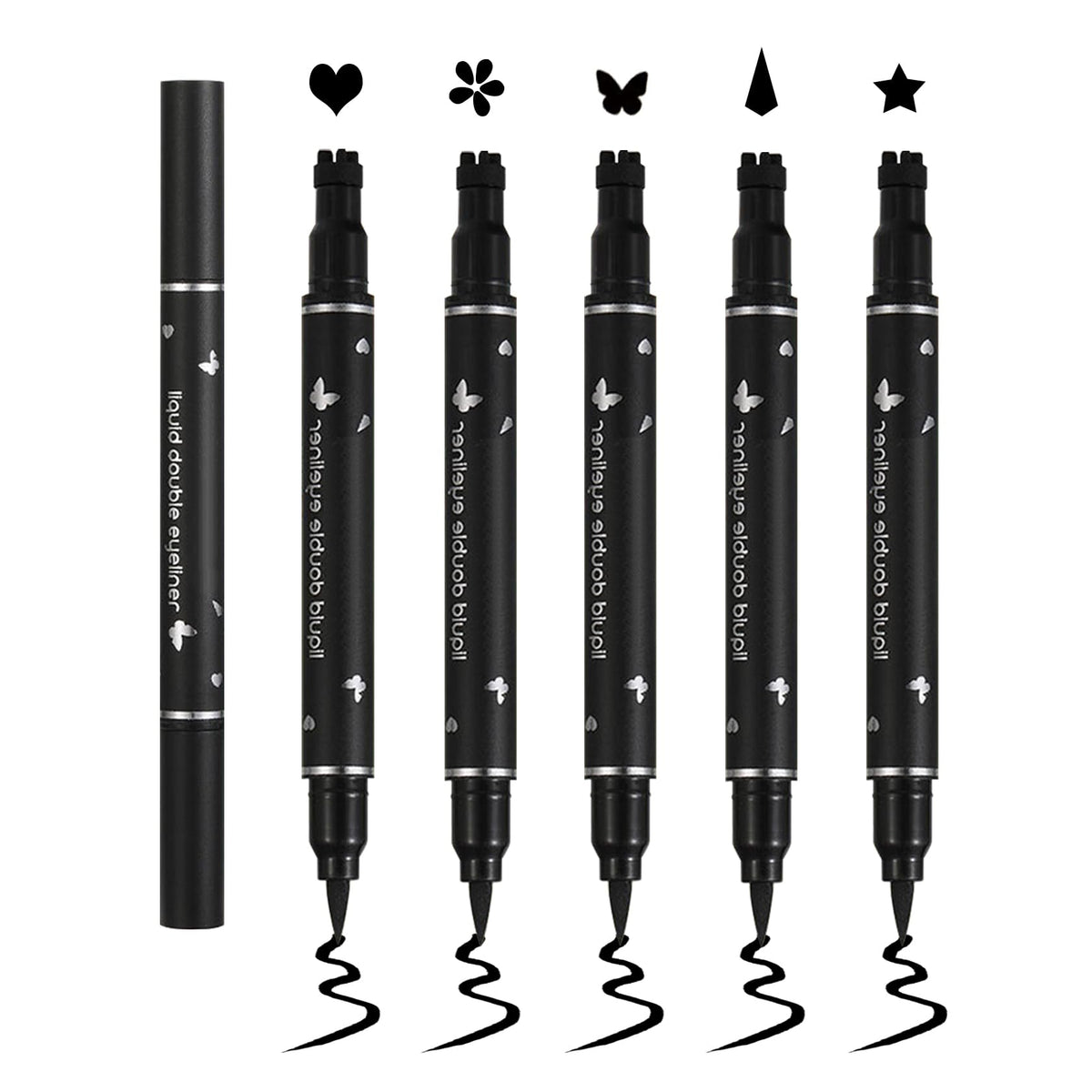 Qiufsse stylo delineant yeux tampon double tête pour des traits nets et précis.