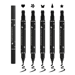 Qiufsse stylo delineant yeux tampon double tête pour des traits nets et précis.