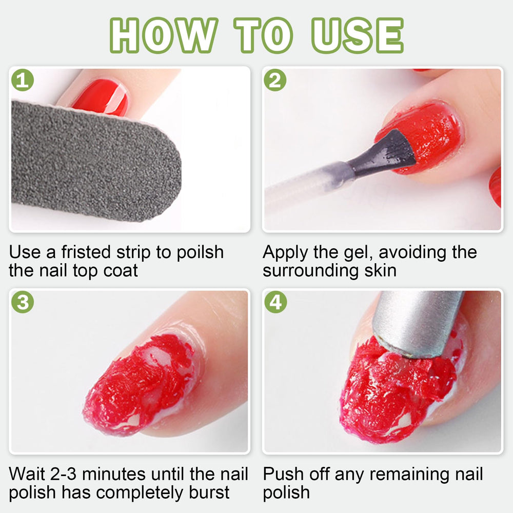 Wide application of QIUFSSE remover for various nail types