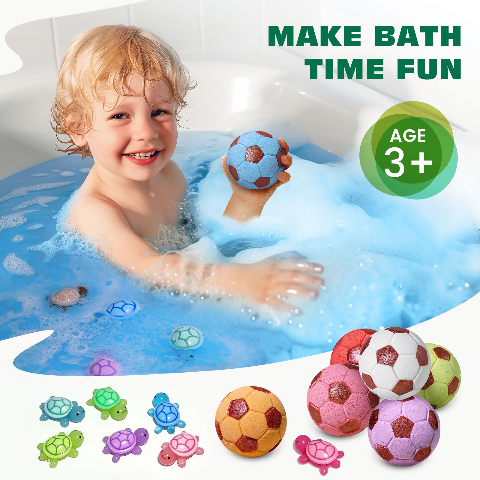 Bombes bain Qivatex – couleurs vives pour une expérience colorée.