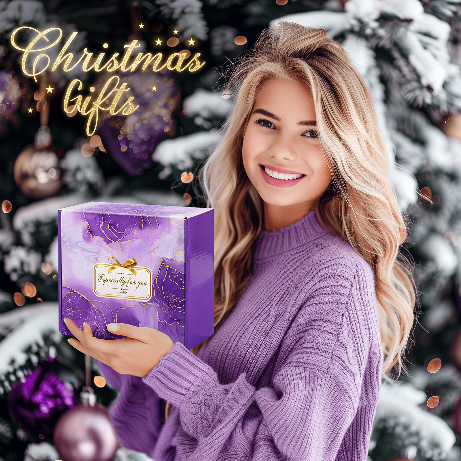 Qivatex emballage-cadeau-luxe, présentation élégante prête à offrir.