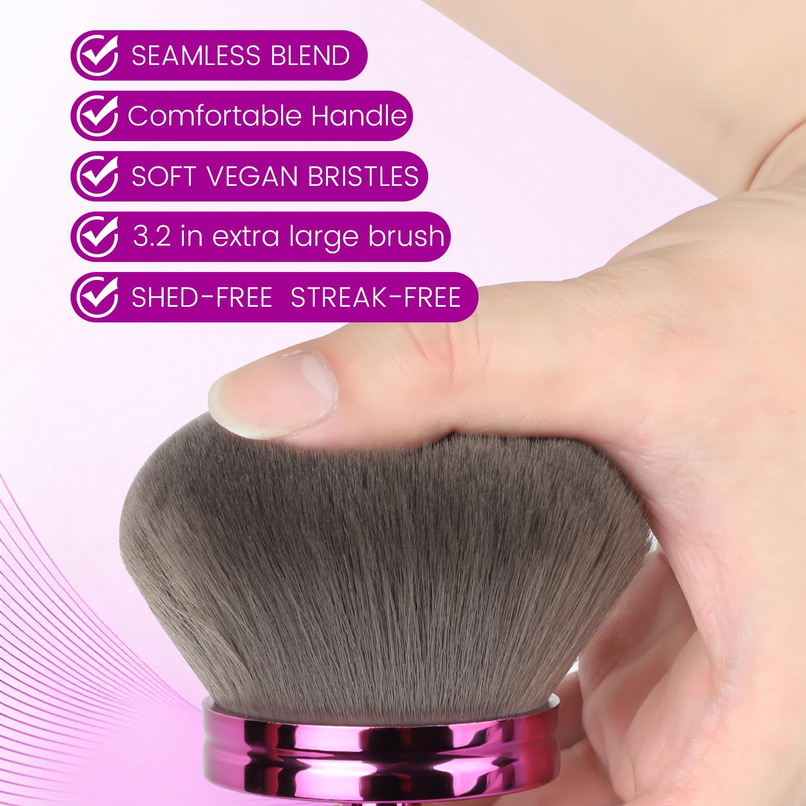 Brosse rapide pour visage et corps QJKLWV, application uniforme.