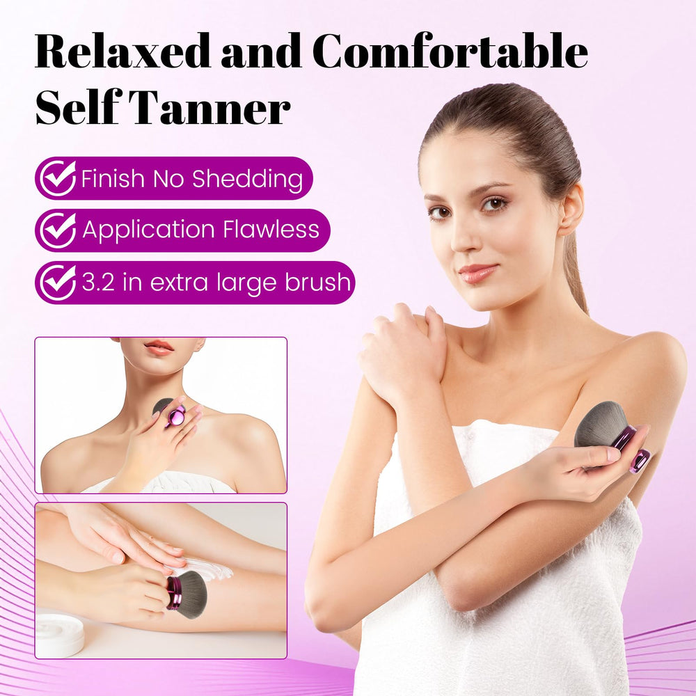 Brosse bronzage mousse QJKLWV, mélange parfait sur le corps.